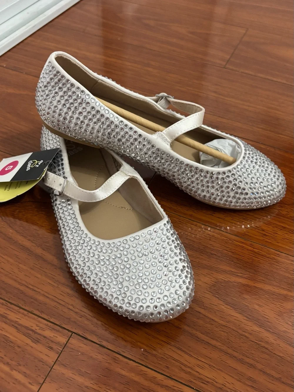 art class Silver Rhinestone Mary Jane Dress Shoes